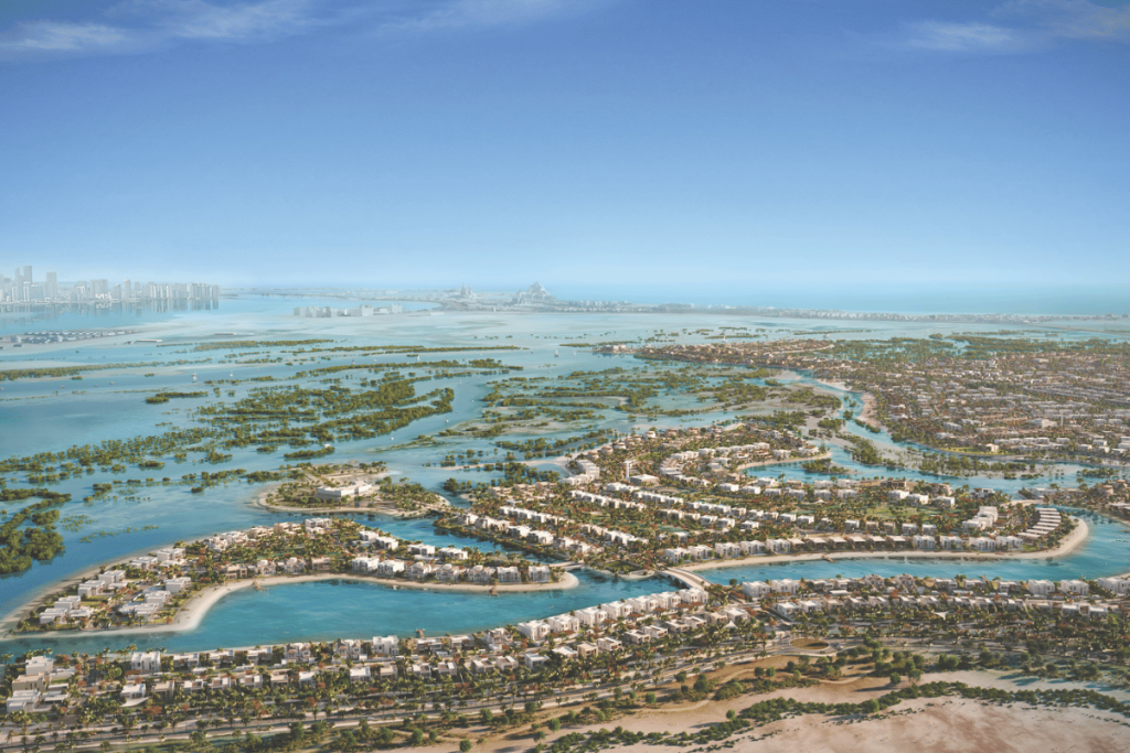 مخطط جزيرة المانغروف من الأعلى